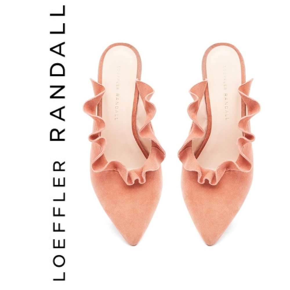 Loeffler Randall LANGLEY Ruffle Mules NIB sz 9